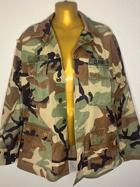 Classic Camo Utility Jacket - Rare limited edition upcycled 90s army jacket